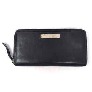 COLE‎ HAAN Women's Wallet Smooth Leather Continental Signature Zip Around Black